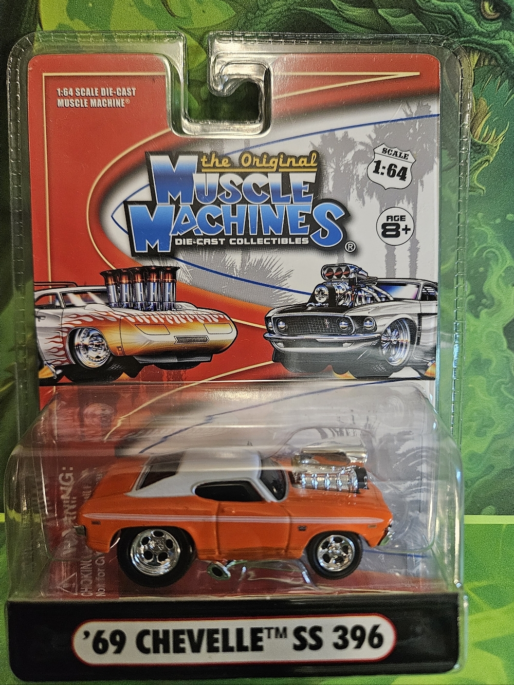 Vintage Muscle Machines'69 Chevelle SS 396 Die-Cast Collector Car - Orange